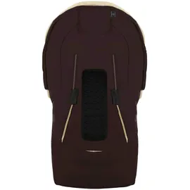 Werner Christ Baby Lammfell-Fußsack Oslo für Babyschale, Tragewanne, braun