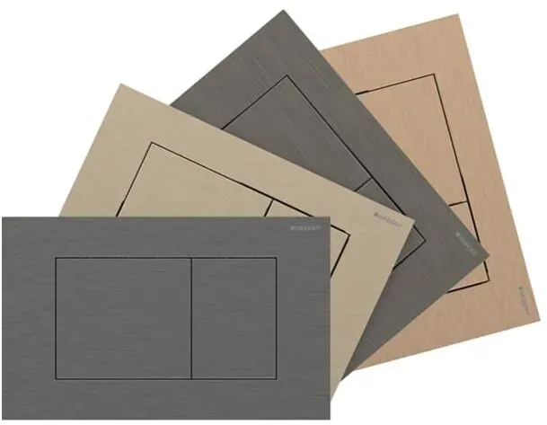 Geberit Sigma40 Betätigungsplatte 004611002 galvanisiert, 2-Mengen-Spülung, eckig