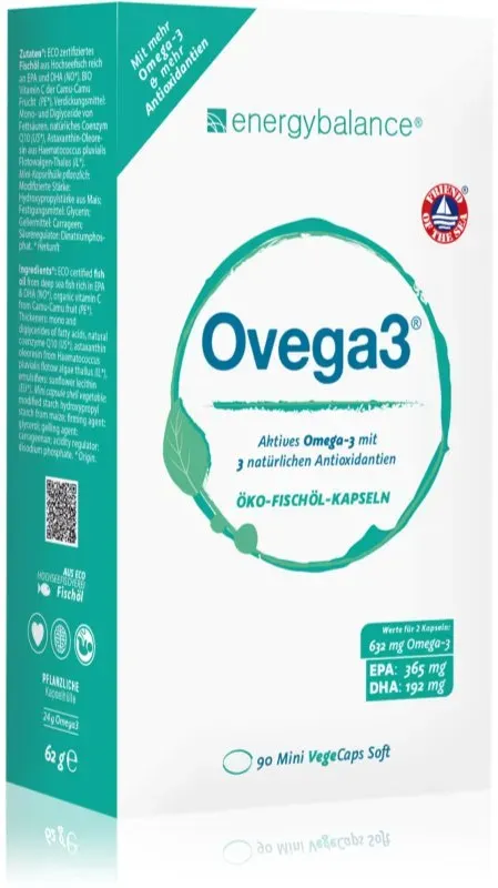 EnergyBalance Ovega3 Fischöl Fischöl mit Vitamin C 90 KAP