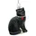 SIKORA Katze Glas Figur Weihnachten Anhänger Ornament - Meisterstücke - BS705, Variante:schwarz mit Kristall