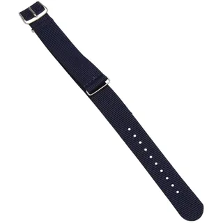 Orolotay 18mm Nylon Uhrenarmband Durchzugsband Armband Uhrband Watch Strap-Dunkel Blau