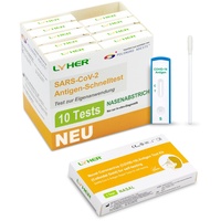 Adeste – NEU 10 x 1er Corona Schnelltest für Zuhause COVID 19 Antigen Rapid Test Swab Selbsttest. Geprüft für alle Varianten. Zertifiziert für den Heimgebrauch
