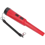 Septpenta Metalldetektor Pinpointer für Kinder, mit Ton und Vibrationsalarmen, Wetterfestem Gehäuse, Tragbarem Metalldetektor mit LED und Lanyard Schlaufen für Die Schatzsuche(Rot)