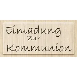 BRUNNEN 211800140 Stempel Einladung zur Kommunion