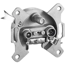 Wentronic goobay 3-way antenna-wall-socket - Antennenbuchse