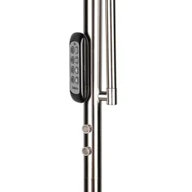 Trio Reality Leuchten LED-Stehlampe Palermo Metall Silber Nickel matt