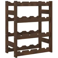 vidaXL Weinregal 16 Flaschen 0 x 0 x 0 cm Braun