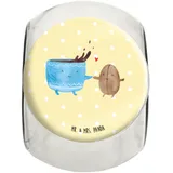 Mr. & Mrs. Panda Bonbonglas Kaffee Bohne L 870ml - Geschenk, Aufbewahungsglas, Küchenbehälter, Müslidose, Genuss, Tiere, Gute Laune, Glasdose,