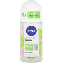 NIVEA Naturally Good Grün Tea Deodorant Roll-On 3 x 50 ml