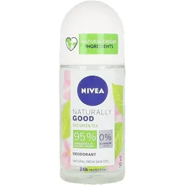 NIVEA Naturally Good Grün Tea Deodorant Roll-On 3 x 50 ml