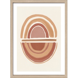 Gerahmtes Bild EARTH IV - bunt - BHT 55x75x3.20 cm