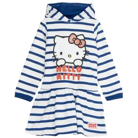 Cerdá Hello Kitty Kleid für Mädchen, weiches und bequemes Kleid Hello Kitty, Kinderbekleidung für den Frühling, Marineblau/Weiß, 4 Jahre - 4 Jahre