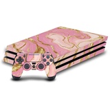 Head Case Designs Rosa Und Gold Marmor Vinyl Haut Gaming Aufkleber Abziehbild Abdeckung kompatibel mit Sony Playstation 4 PS4 Pro Console and DualShock 4 Controller