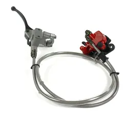Bremsen Kit vorn 2 Bremskolben Hix Pit Bike / Dirt Bike rot