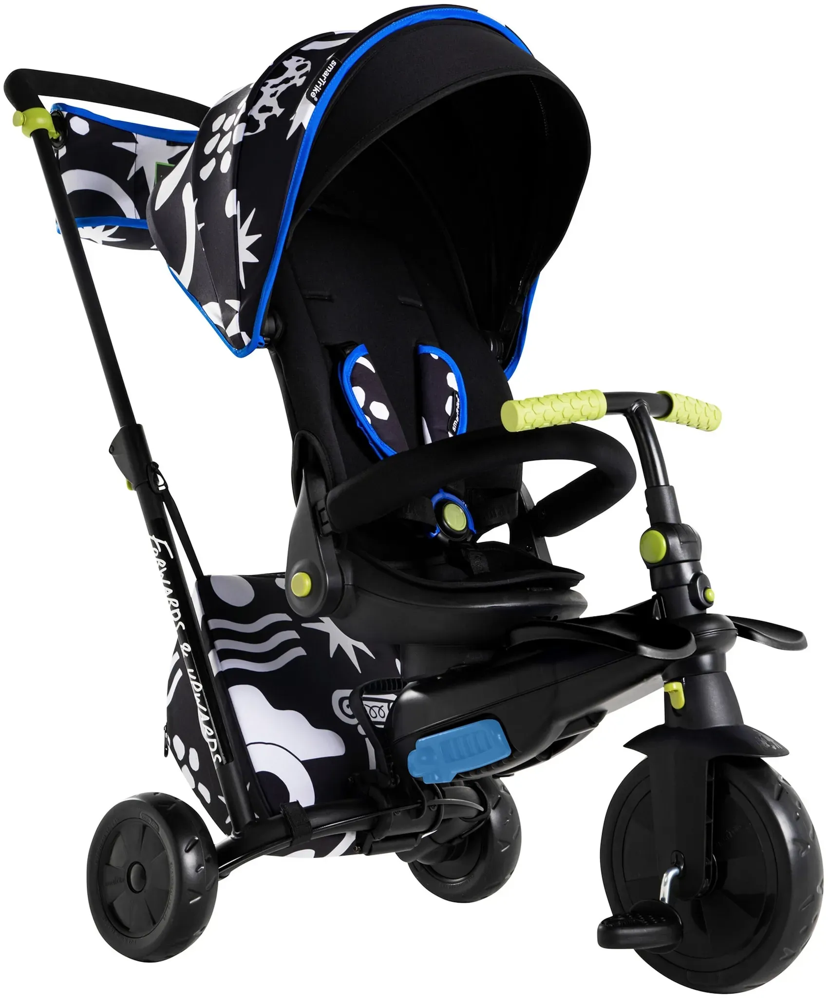 smarTrike Dreirad SmarTfold STR7 7in1, schwarz | blau