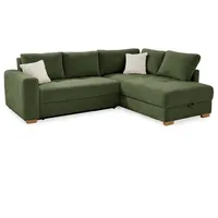Ecksofa Sunset Cord Grün