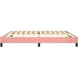 vidaXL Boxspringbettgestell 200 x 200 cm Rosa