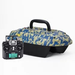 BearCreeks Scavenger Futterboot – Hochmodernes Modell mit optionalem GPS-Autopilot und Sonar-Fischfinder - GPS-Autopilot - Camouflage - Kein Fischfinder