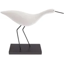 Rico Design Deko Aufsteller Strandläufer, Weiß, Polyresin, 22 x 5,5 x 19