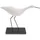 Rico Design Deko Aufsteller Strandläufer, Weiß, Polyresin, 22 x 5,5 x 19