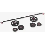 Hantelset recyceltes Gusseisen 20 kg 1,30 m 28 mm Einheitsfarbe No Size