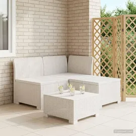 vidaXL 3-Sitzer Garten Sofa 0 x 0 x 0 cm Weiß