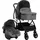vidaXL 3-in-1 Kinderwagen hellgrau und schwarz 10329
