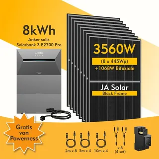 Pro, 6-8 Solarmodule, mit MC4 Kabel