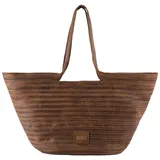 FredsBruder Layer Tulip Shopper Leder Brown