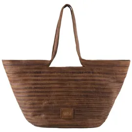 FredsBruder Layer Tulip Shopper Leder Brown