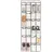 Intirilife Schuhorganizer Hängend 55,5 x 2 x 148 grau