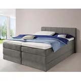 HAPO Boxspringbett, mit Bettkasten grau