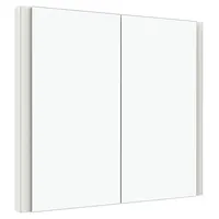 Keuco Spiegelschrank 2-türig Somaris 80x71x11,5cm, schwarz matt, Wandeinbau