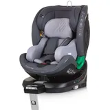 Chipolino i-Size Kindersitz Maximus (40 - 150 cm) Isofix Stützbein 360° drehbar grau