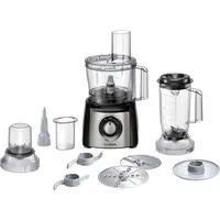 Bosch MCM3501M Küchenmaschine MultiTalent 3, 800 Watt, Schwarz/Edelstahl