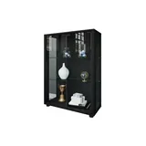 VCM Vitrine Sintalo 60 x 25 x 80 cm Schwarz
