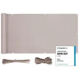 Sekey Balkonverkleidung 90 x 500 cm Taupe Polyester