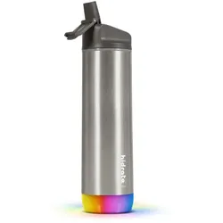 HidrateSpark, 620 ml, BPA freie intelligente Edelstahl-Trinkflasche, Strohhalm