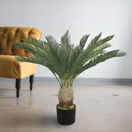 Decovego Künstliche Palme groß Kunstpalme Modell 9, 80 cm hoch Decovego - Grün,