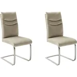 MCA Furniture MCA Gibara Schwingstuhl 2er Set - Weiß