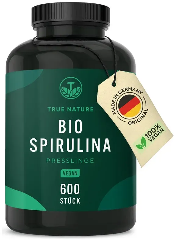 Bio Spirulina Presslinge - 600 Kapseln - TRUE NATURE 600 St 600 St