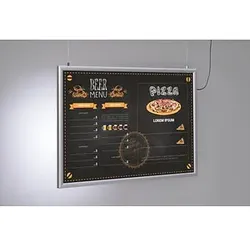 update displays LED-Leuchtrahmen Economy silber DIN A1