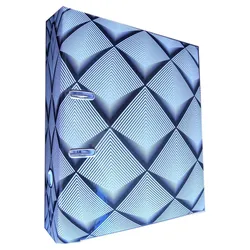 ADINA Motivordner 8cm Monochrom Diamant Geoemtrie-Muster
