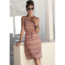 LASCANA Jerseykleid Sommerkleid Mehrfarbig 40