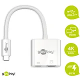 goobay USB-C HDMI Adapter 14,50 m Weiß