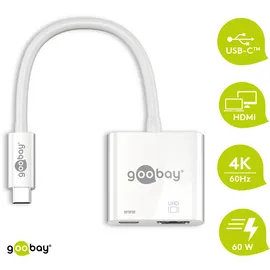 goobay USB-C HDMI Adapter 14,50 m Weiß