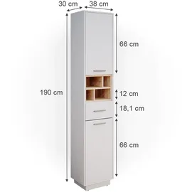 Vicco Badschrank Beatrice 38 x 190 cm