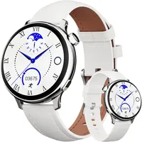 (Silber )Smartwatch für Damen mit Telefonfunktion – 1,27" HD-Touchscreen, 24-Stunden-Herzfrequenzmessung, SpO2-Messung, Schlaf- und Fitness-Tr... - Silber