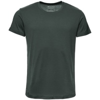 Kaipara - Merino Sportswear Rundhalsshirt Merino Shirt Herren Kurzarm Regularfit 200 (1-tlg) aus reiner Merinowolle Made in Germany grün XXL