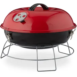 Relaxdays Kugelgrill rot
